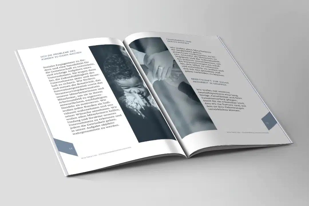 Grafikdesign 5 Grafikdesign - Printmedien Inhaltsseite Imagereport Kaufhaus Sinneslust