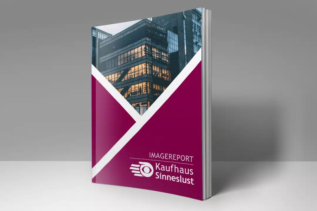 Grafikdesign 3 Grafikdesign - Printmedien Titelseite Imagereport Kaufhaus Sinnenslust