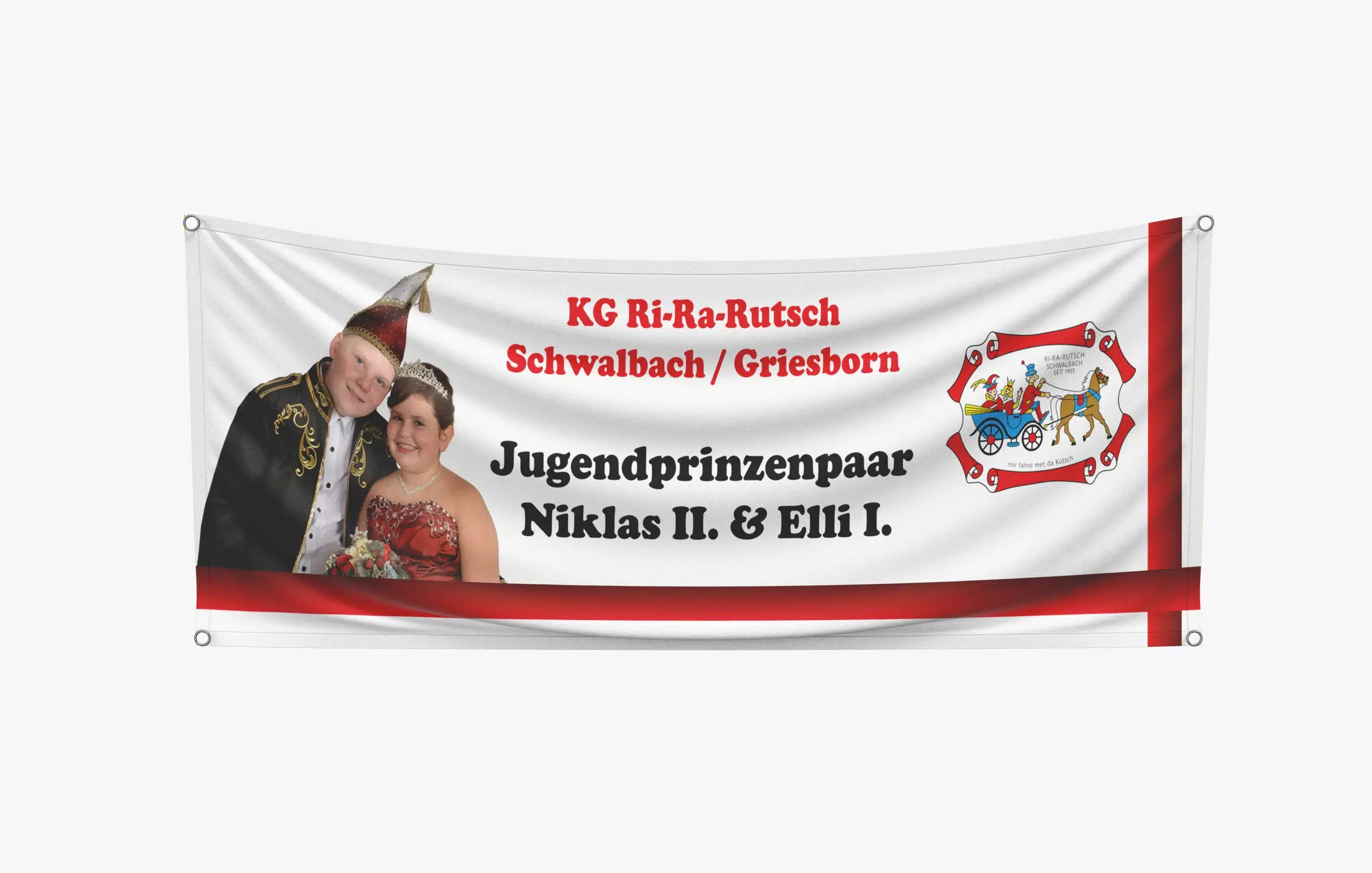 Grafikdesign 11 Grafikdesign - Printmedien Banner Jugendprinzenpaar Kg Ri-Ra-Rutsch