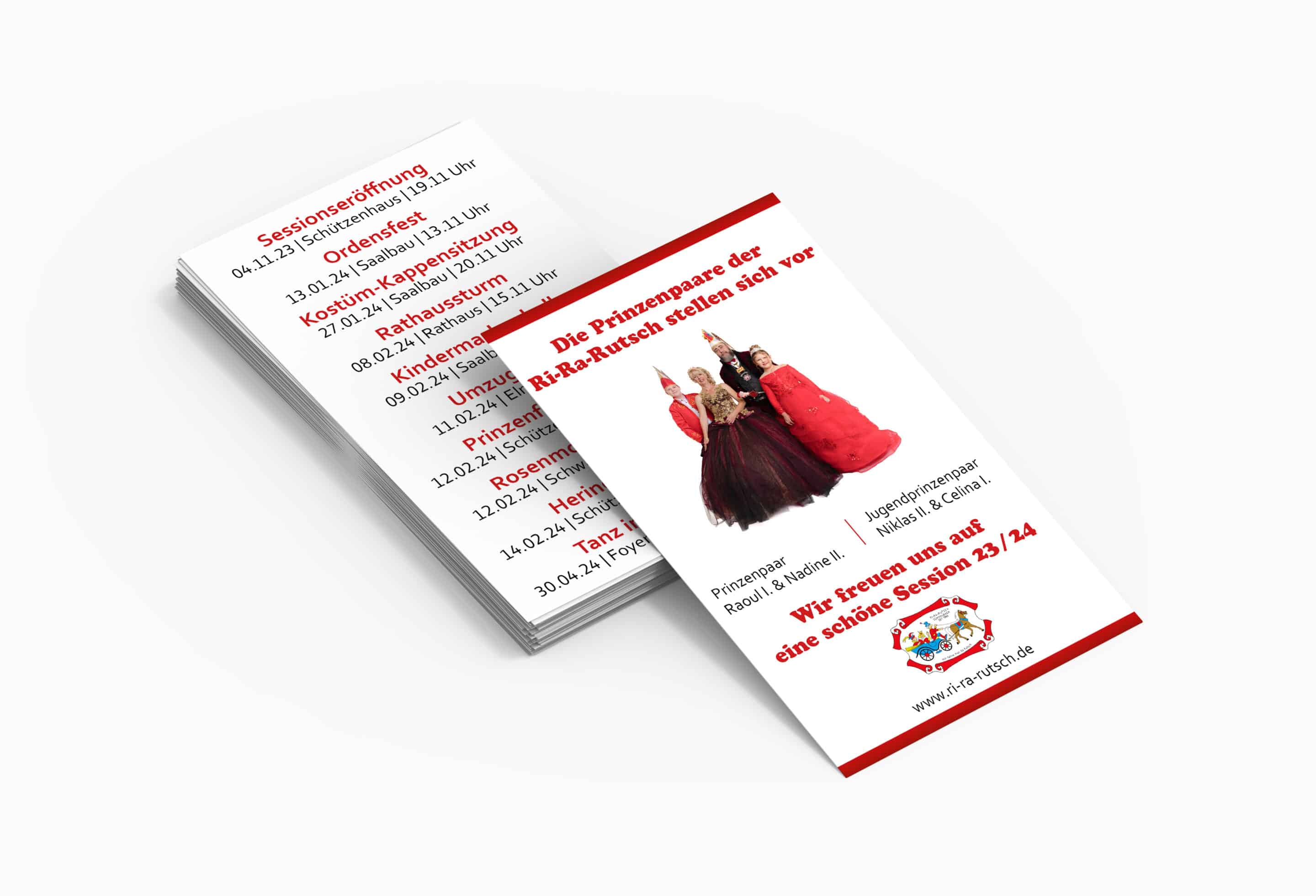 Grafikdesign 9 Visitenkarte für KG Ri-Ra-Rutsch